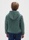 Boy's jacket in green water-repellent_1