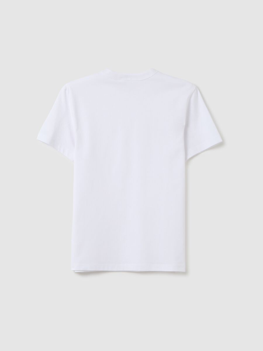 OVS Kids White T-shirt in Pure Cotton_1