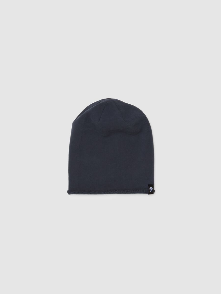 Stretchy Blue Cotton Boy's Cap_0