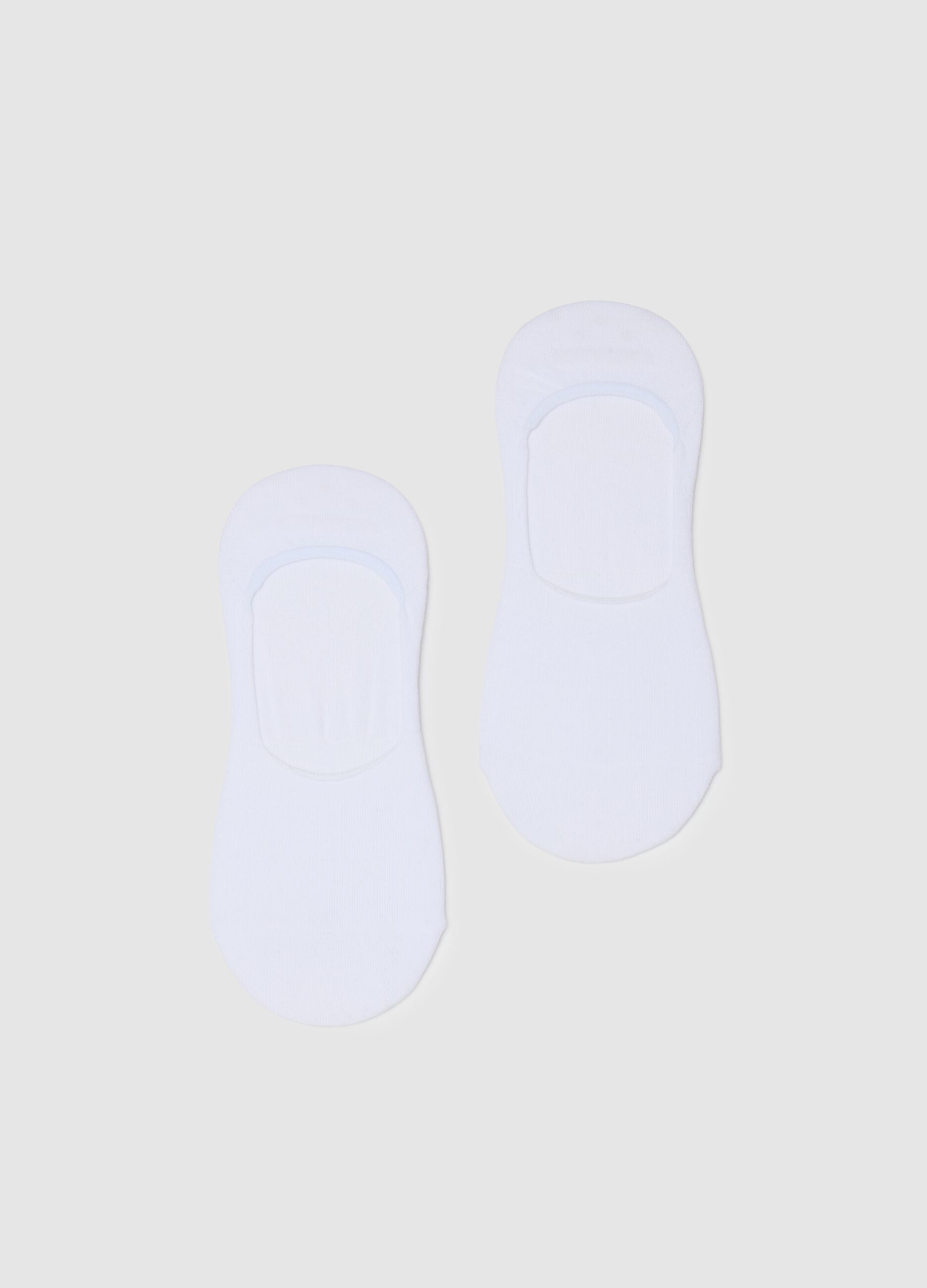 Women's white stretch cotton sock set
