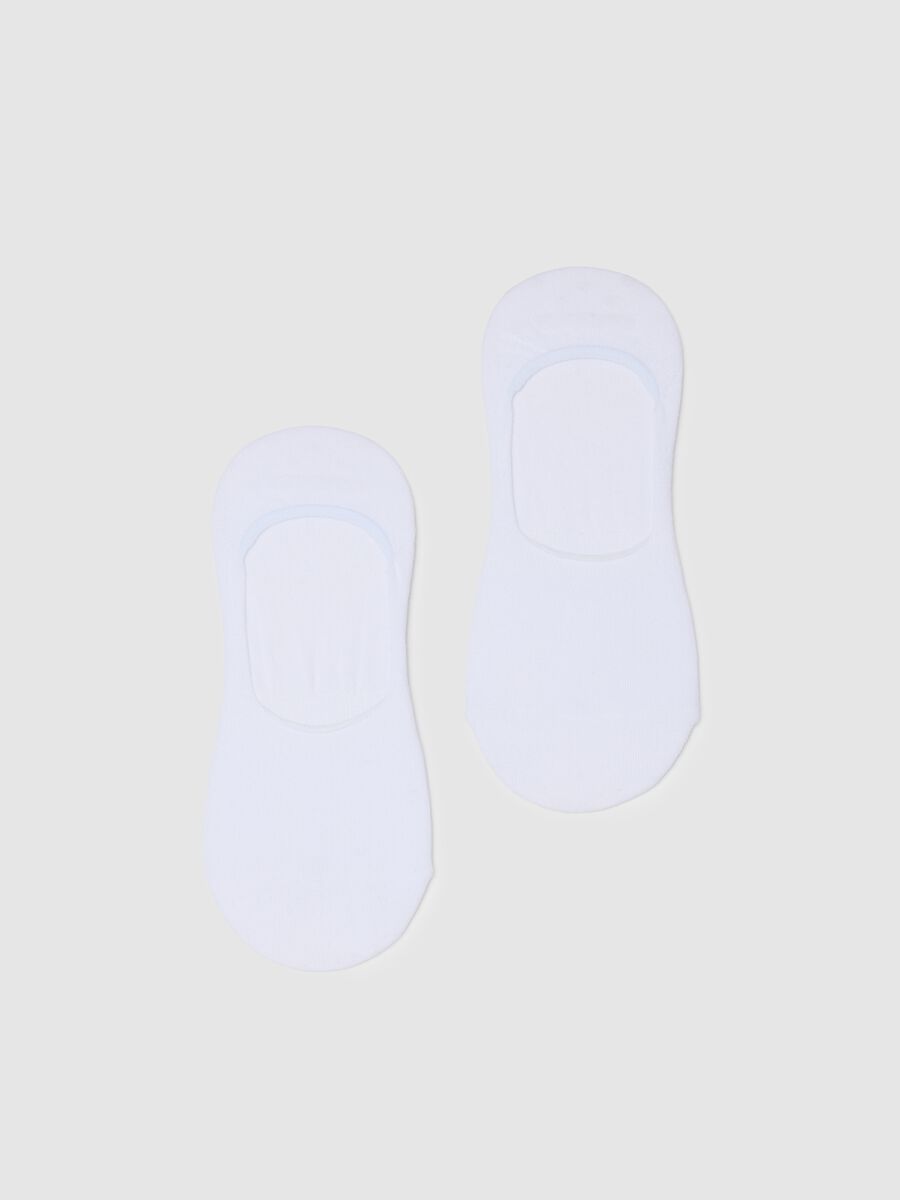 Women's white stretch cotton sock set_0