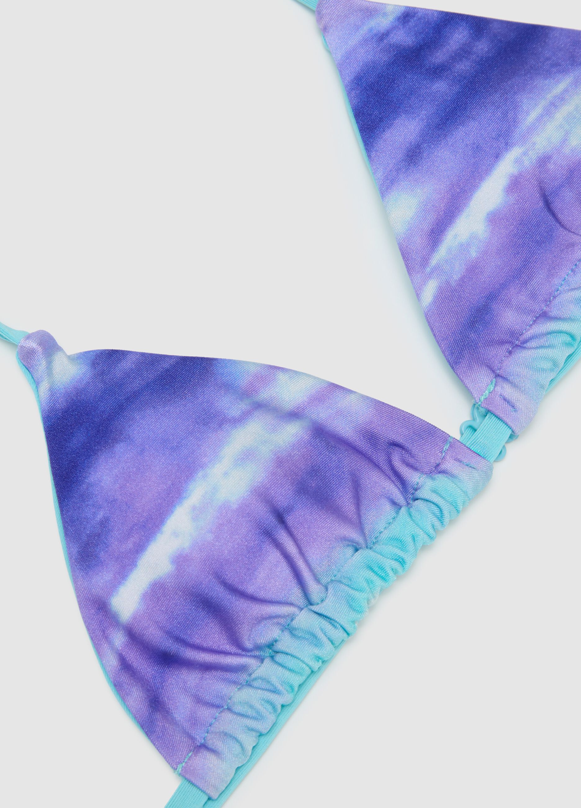 Girls' Multicoloured Stretch Fabric Bikini