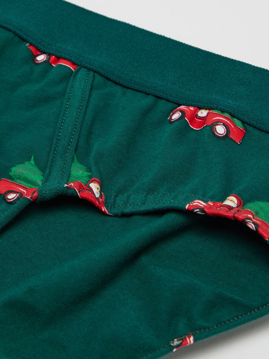 Stretch organic cotton briefs with all-over print_1