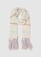 Multicoloured Girls' Scarf with Fringes_0