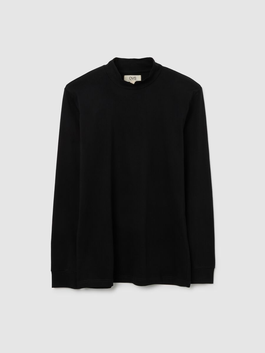Pure cotton black regular fit sweater_4