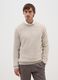 Beige Sweater in Acrylic and Wool Blend_0