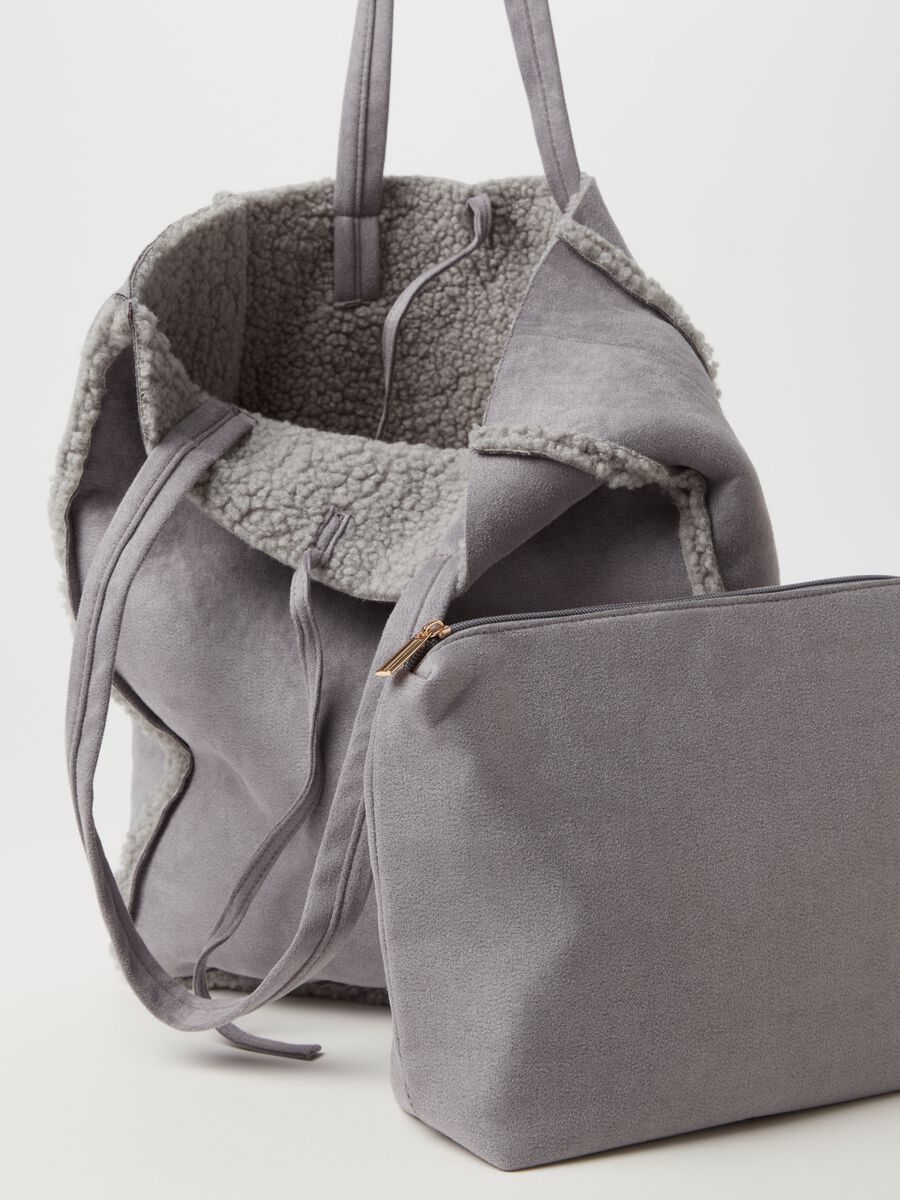 Tote bag with sherpa lining_2