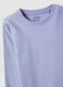 Girls' long sleeve purple t-shirt in pure cotton regular fit_2