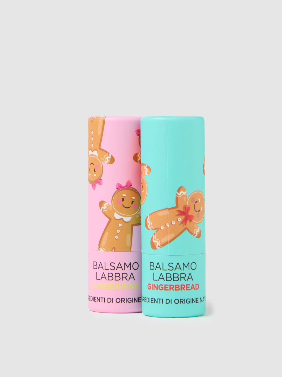 Gourmand lip balm kit. Gingerbread + Ginger Pink_2