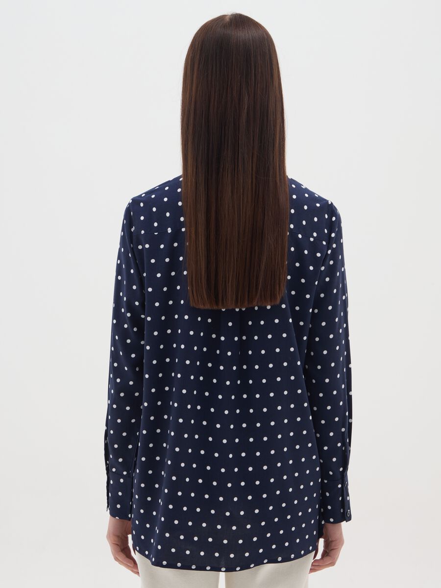 Multicolour polka dot blouse regular fit_2
