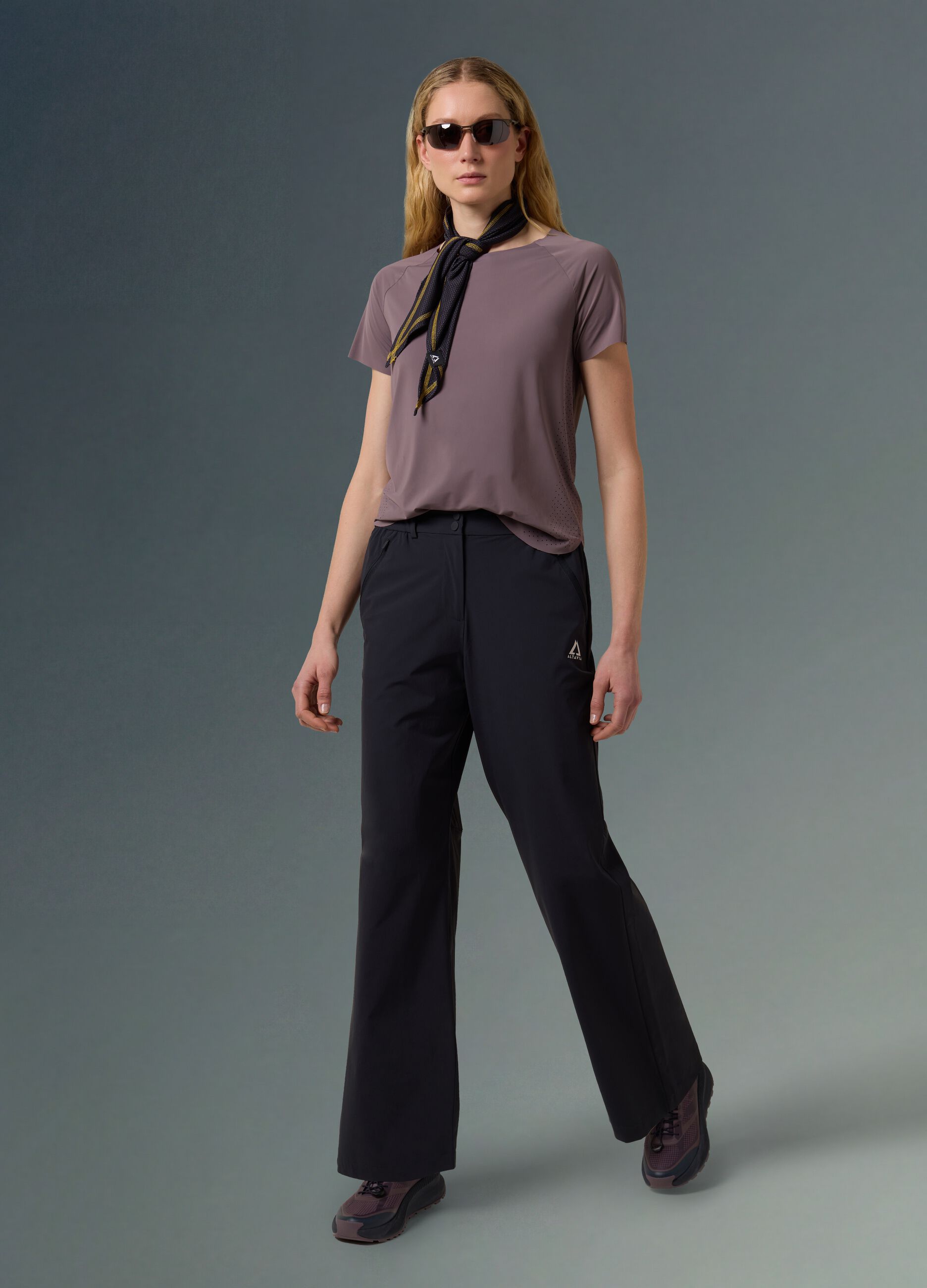 Technical T-shirt with side panels ALTAVIA WITH DEBORAH COMPAGNONI