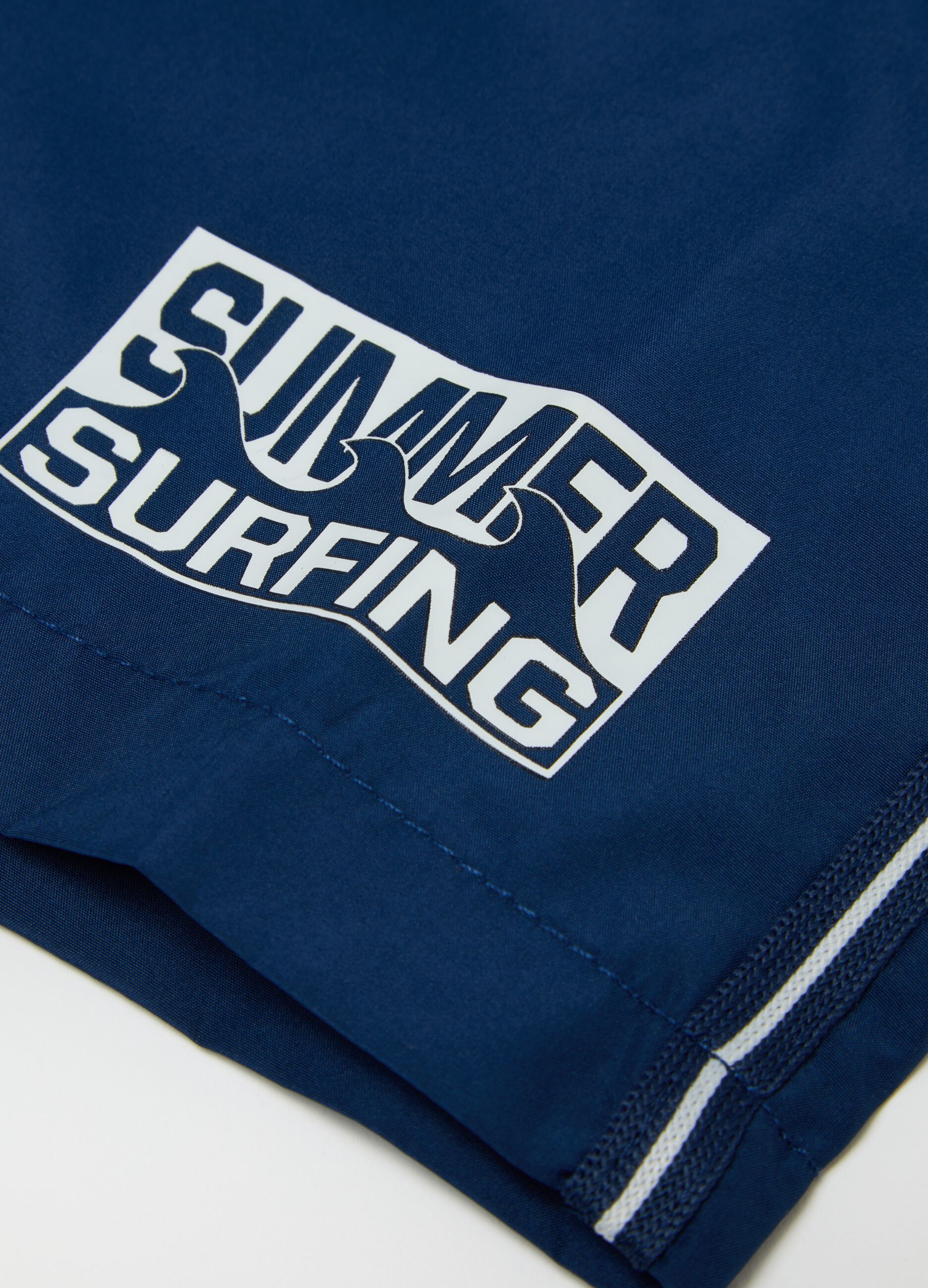 Boys' Blue Regular Fit Swimwear