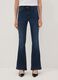Blue flared stretch-cotton jeans_1