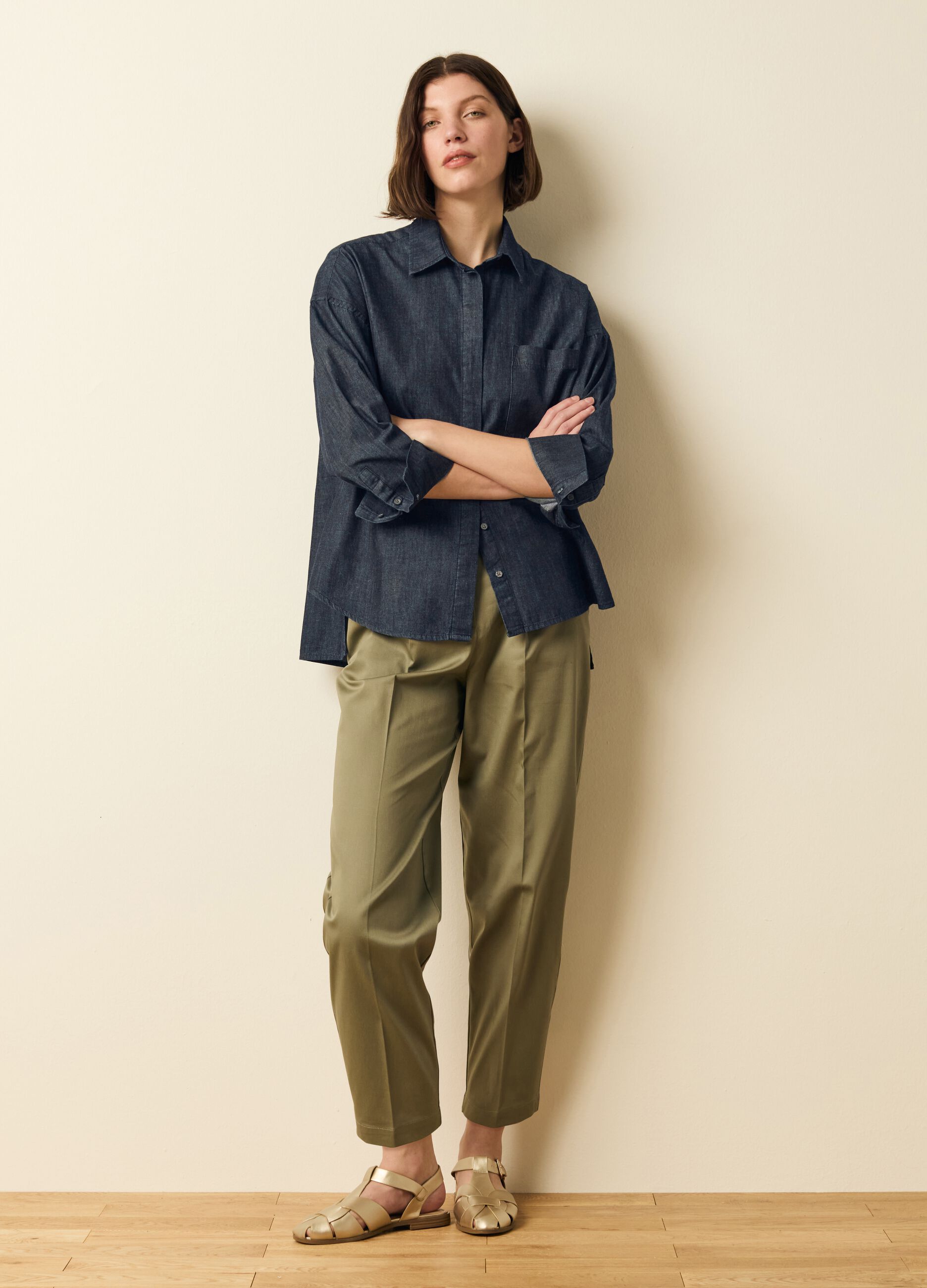 Camicia oversize in denim