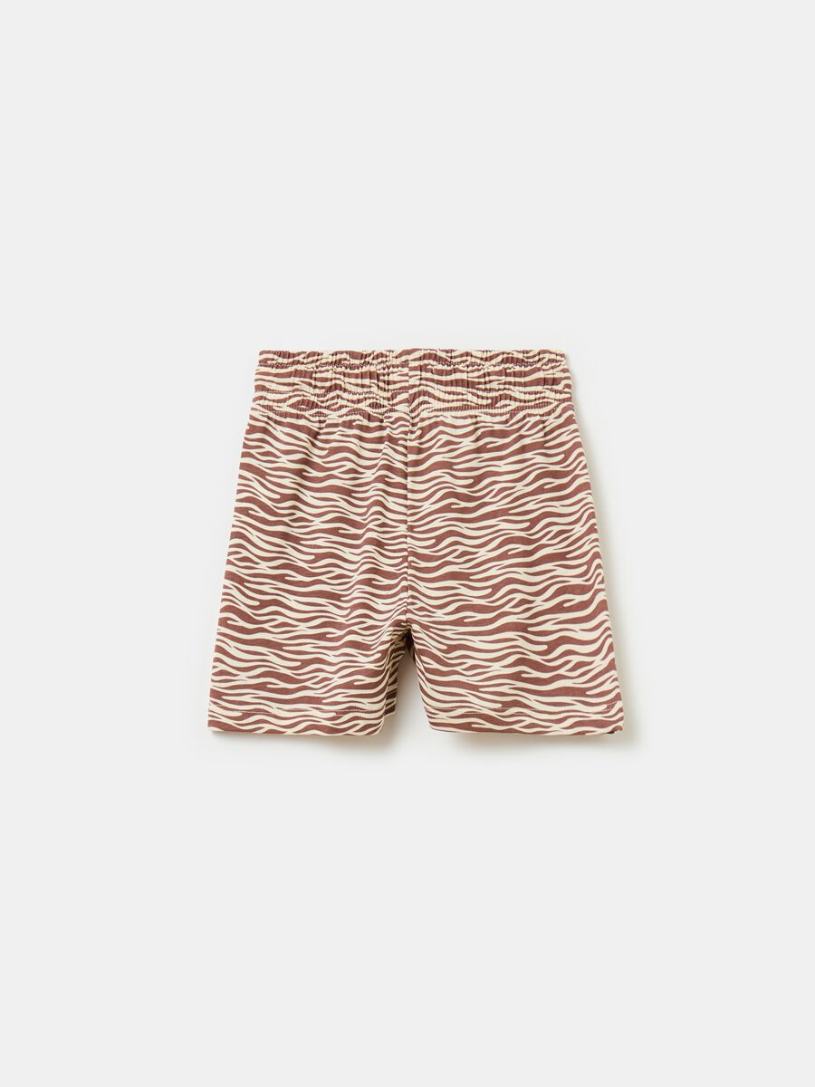 Shorts con stampa maculata_1