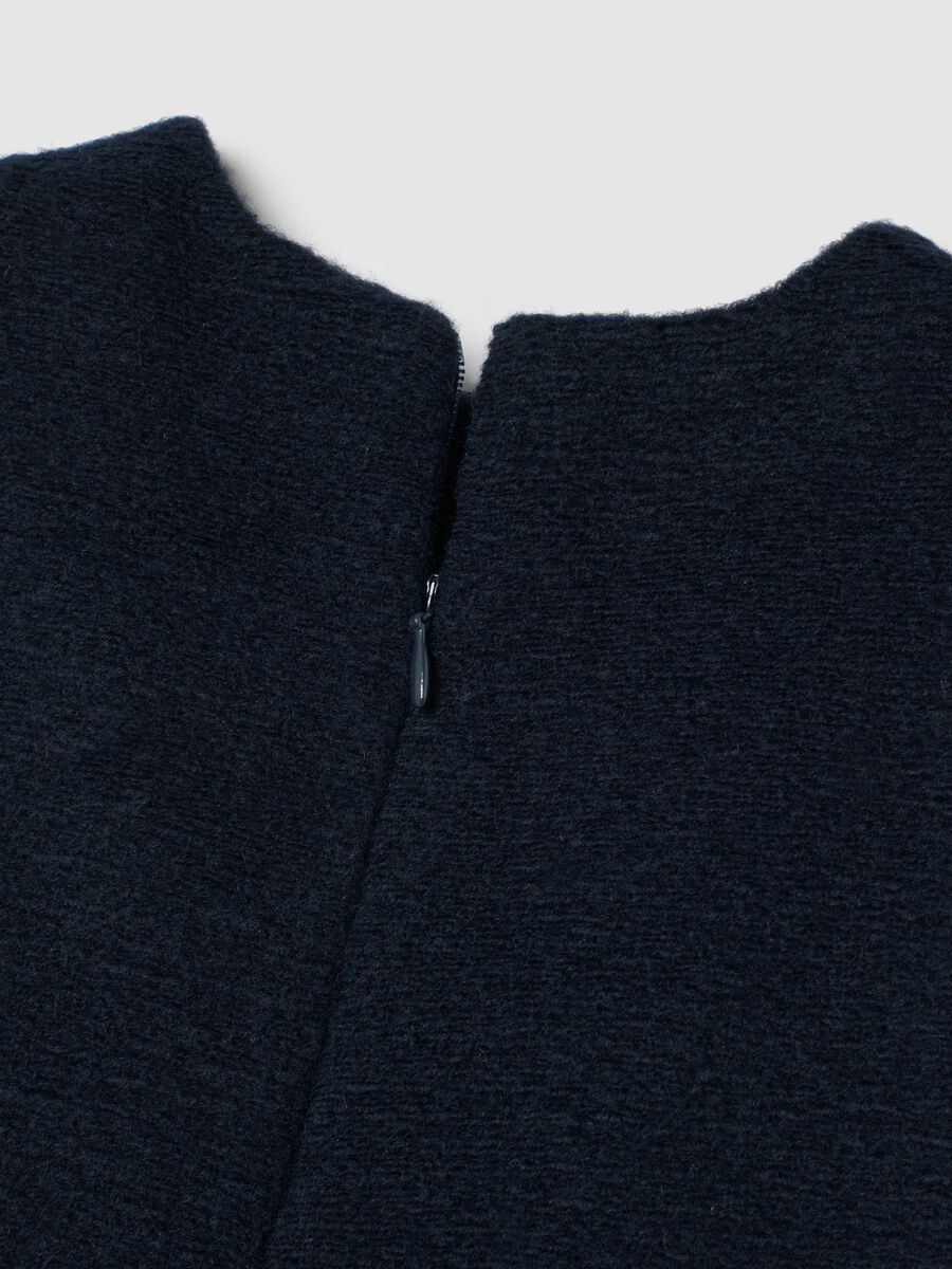 Abito nero senza maniche da bimba con ricamo_3