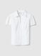 White regular-fit short-sleeve shirt in stretch cotton_4