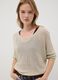 Beige viscose and linen blend knit_0