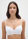White Padded Balconette Bra_0