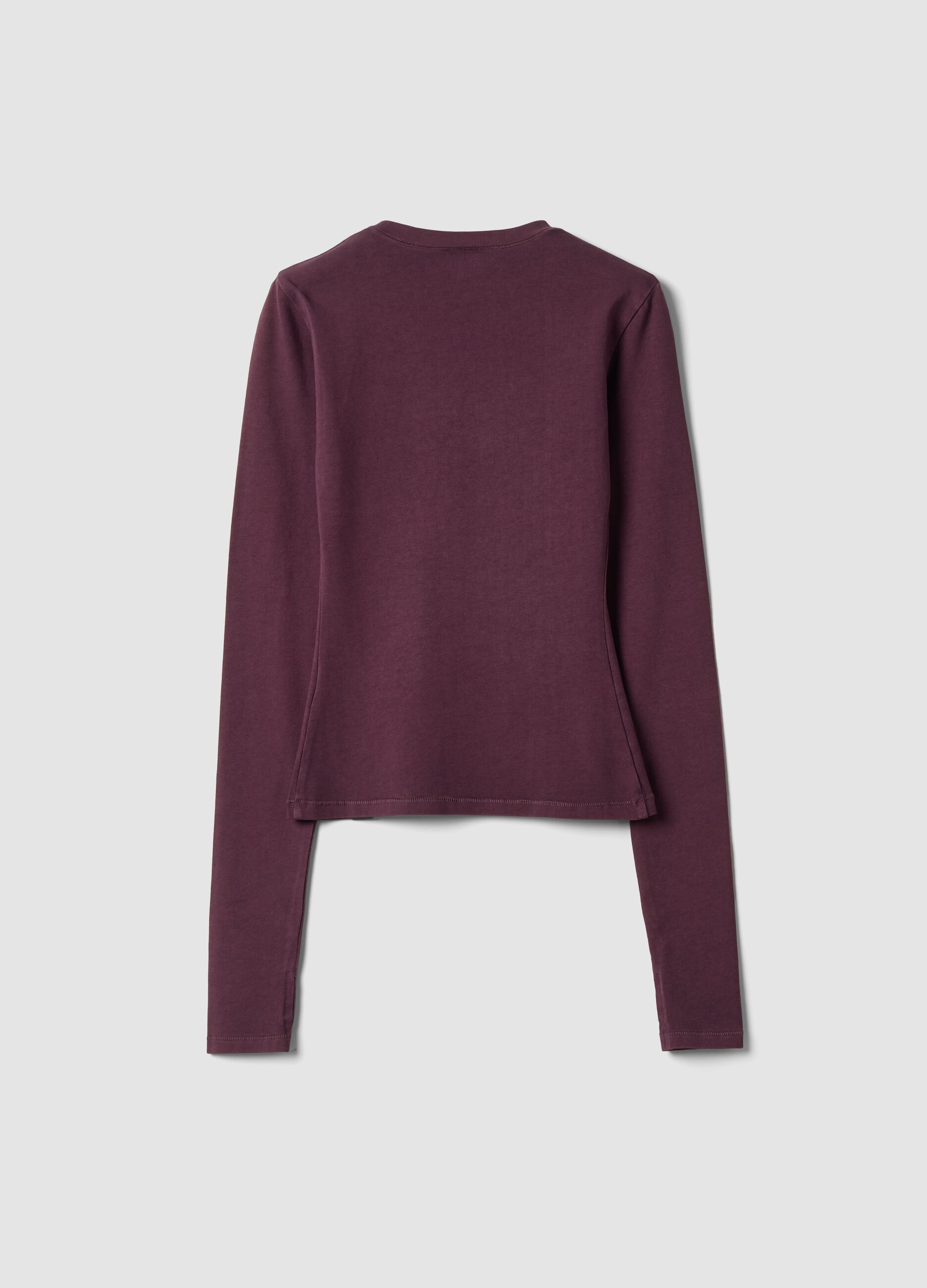 Perfect Longsleeve Washed Wine