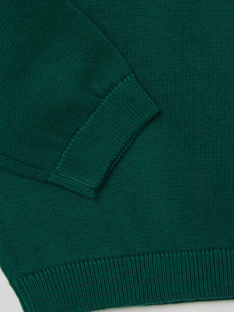 Child's Green Cotton Jumper Regular Fit_2