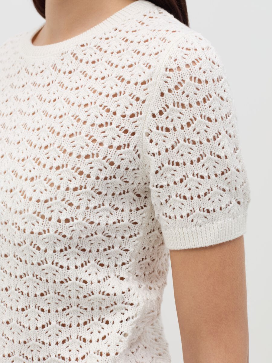 Crochet top with short sleeves_2