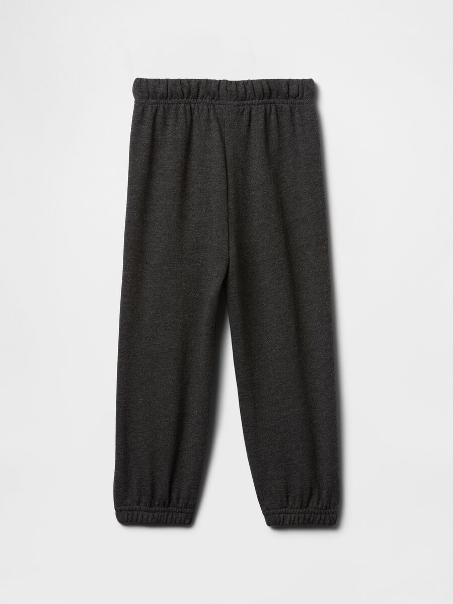 Grey trousers in cotton and polyester blend_1