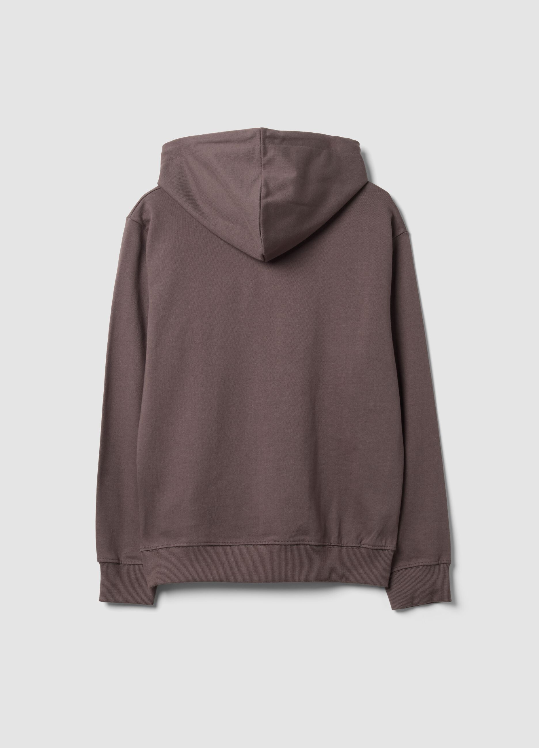 Grey pure cotton hoodie with Hard Rock Cafe print