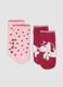 2-pack of multicolour non-slip organic cotton blend socks for baby girl_0