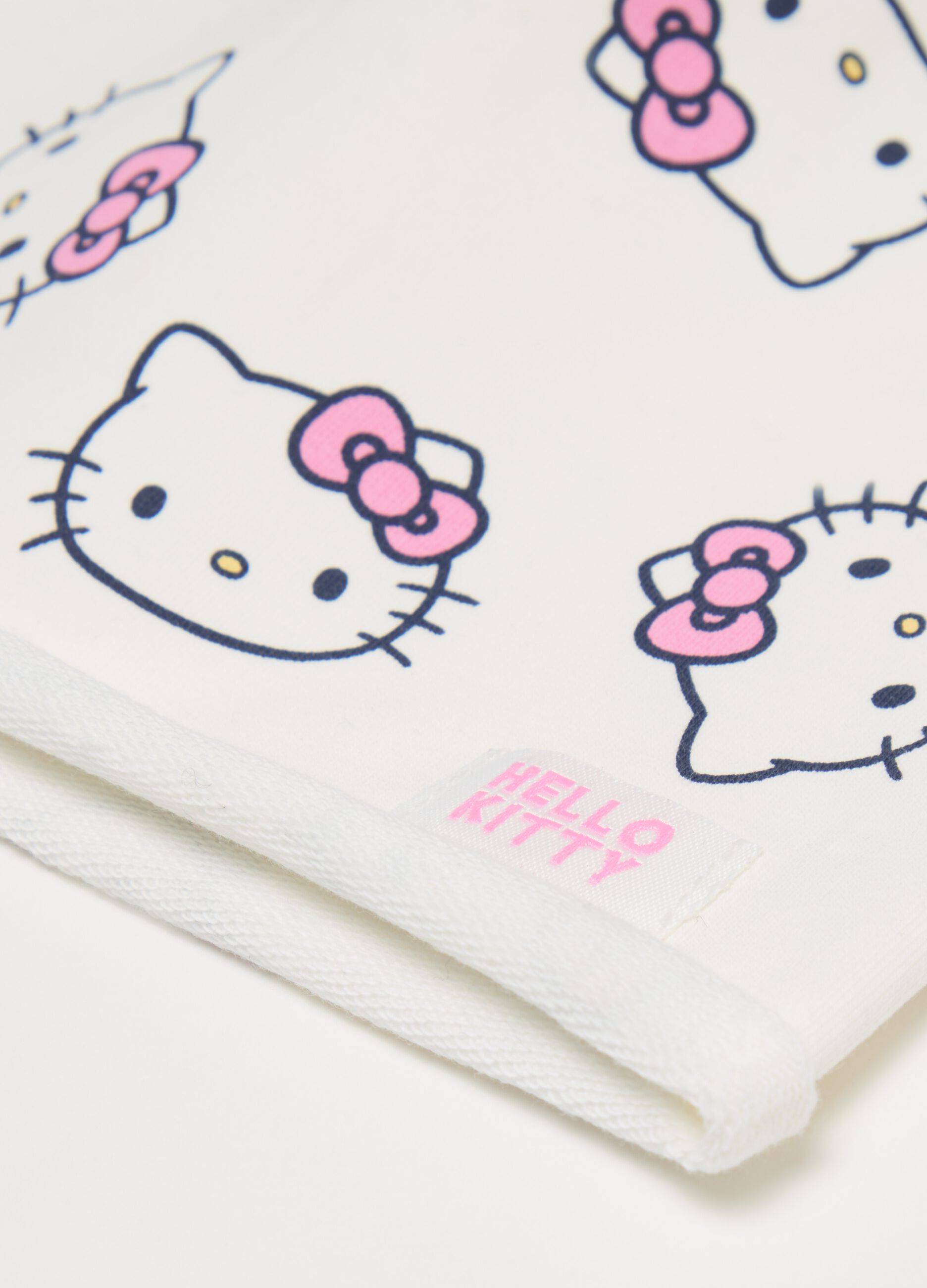 Berretto in French Terry con stampa Hello Kitty 