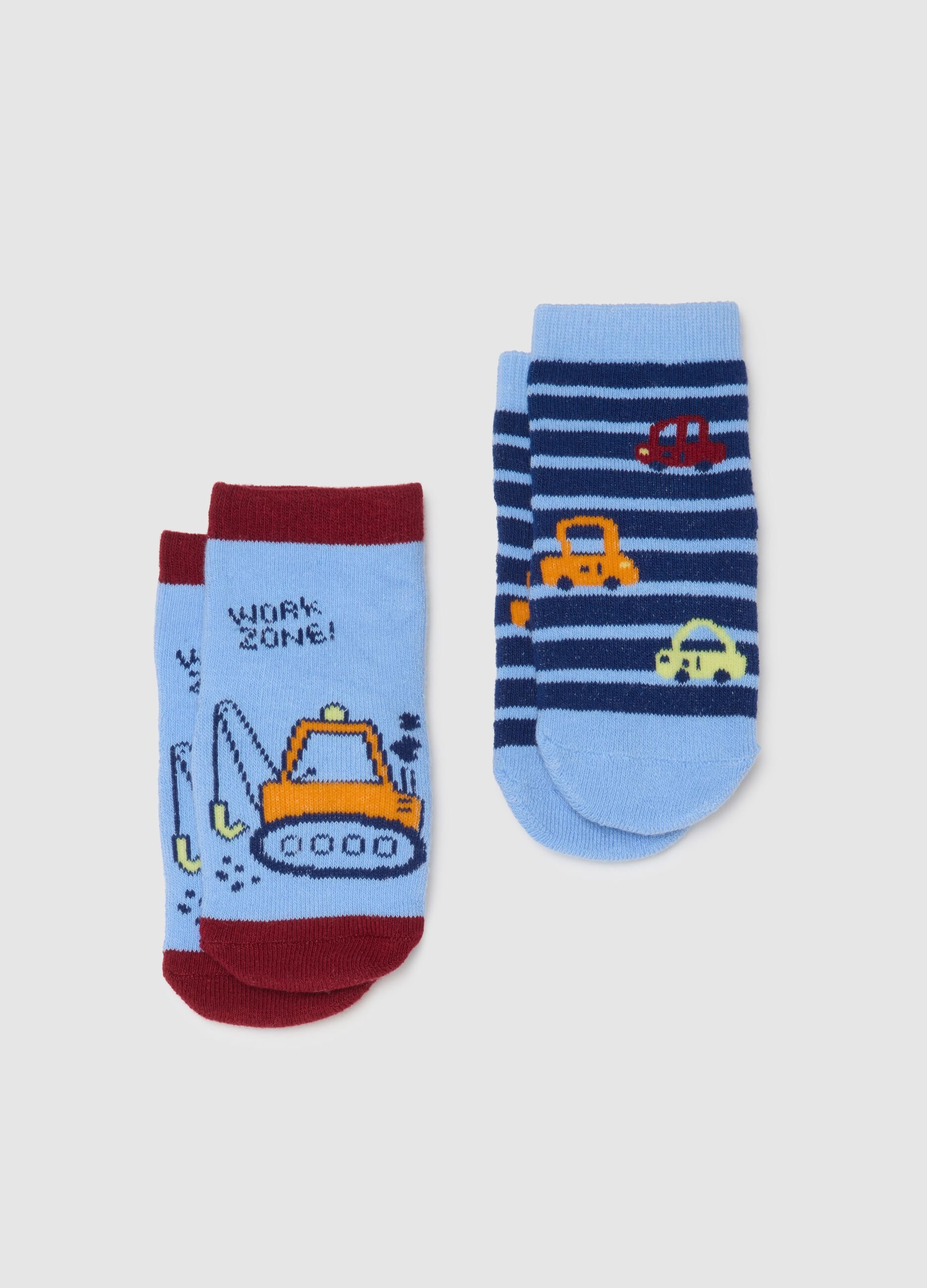 Set of stretch cotton multicolour baby socks