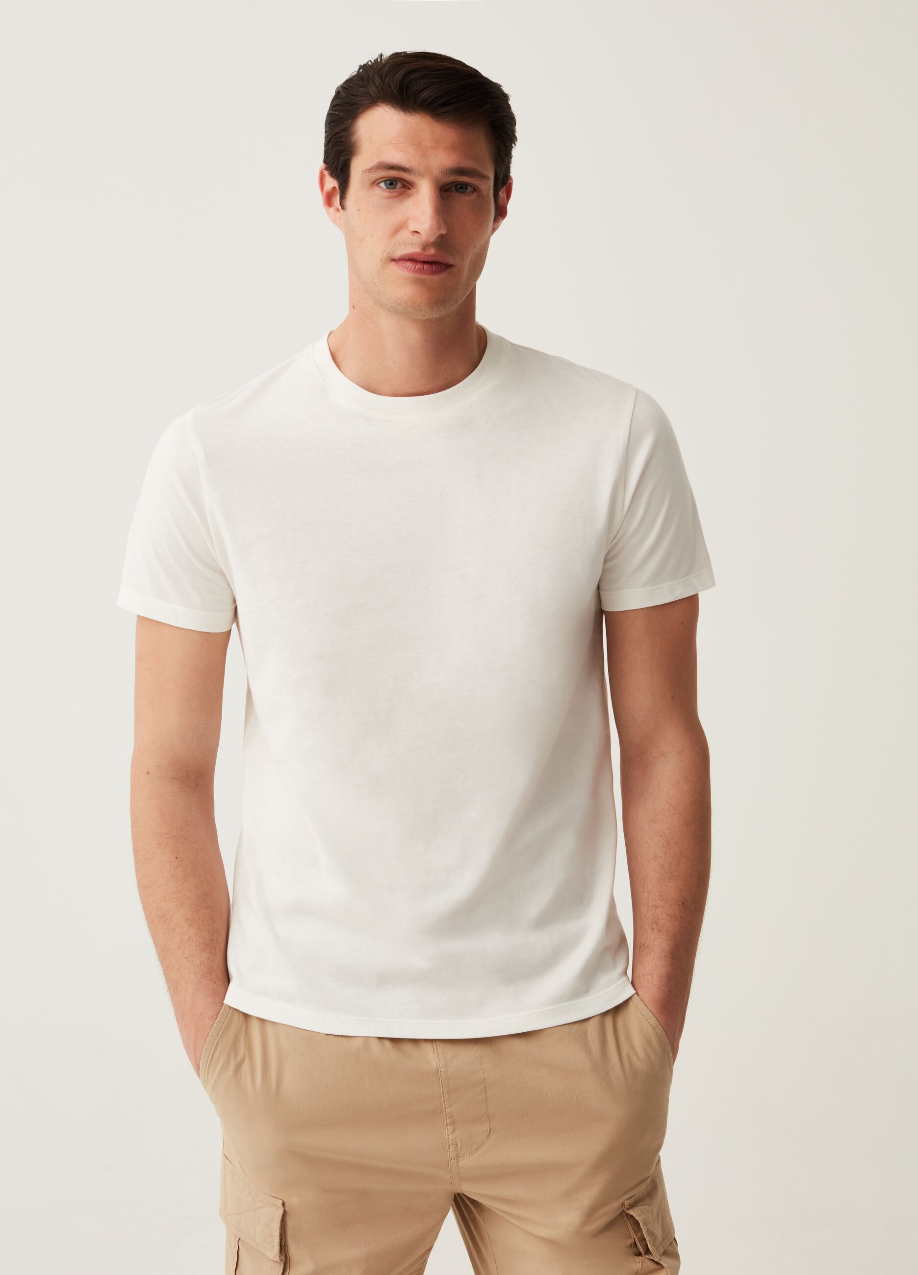 T-shirt OVS Cotone Italiano girocollo_0