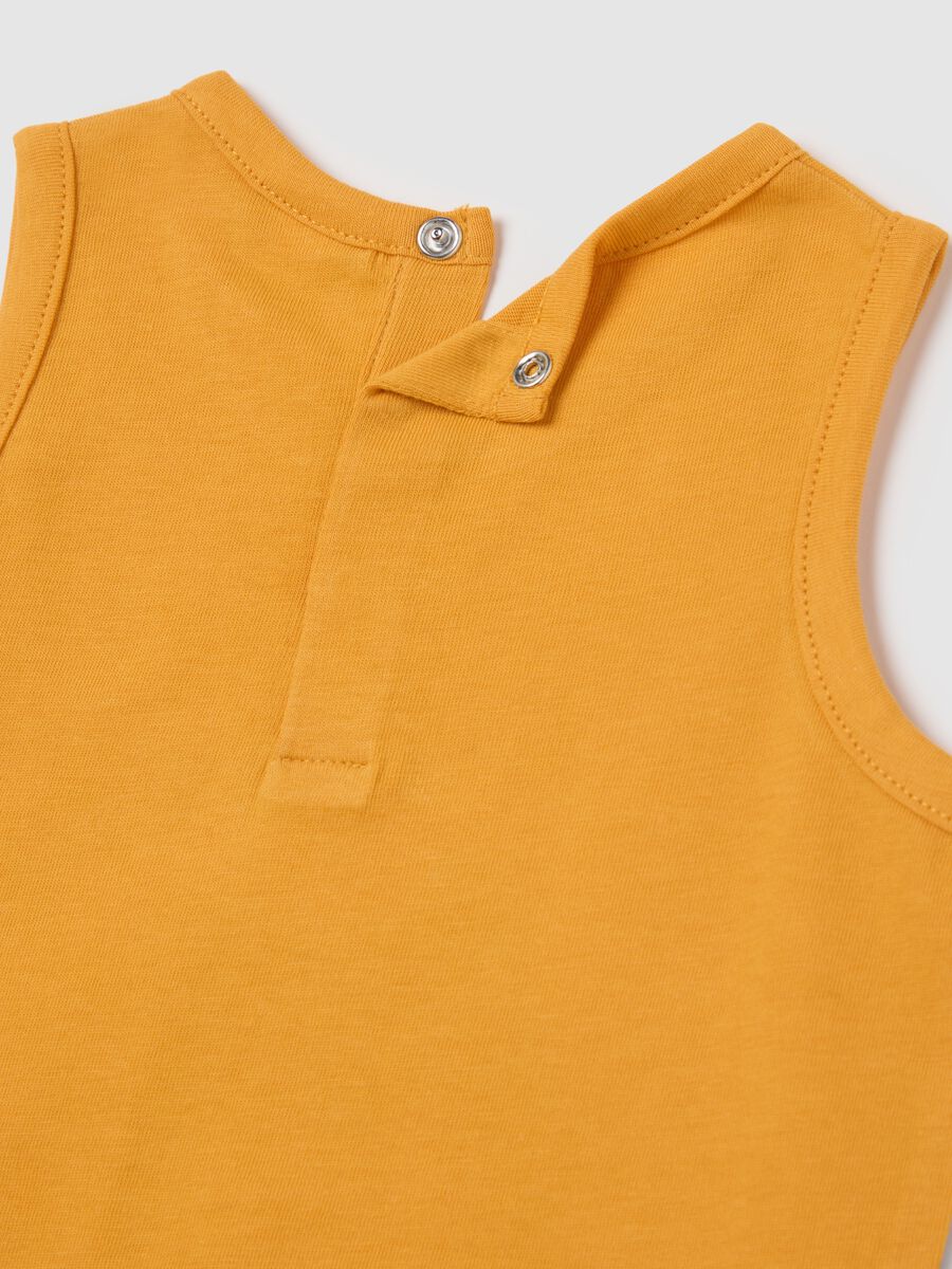Fagottino Orange Tiger Print Tank Top_3