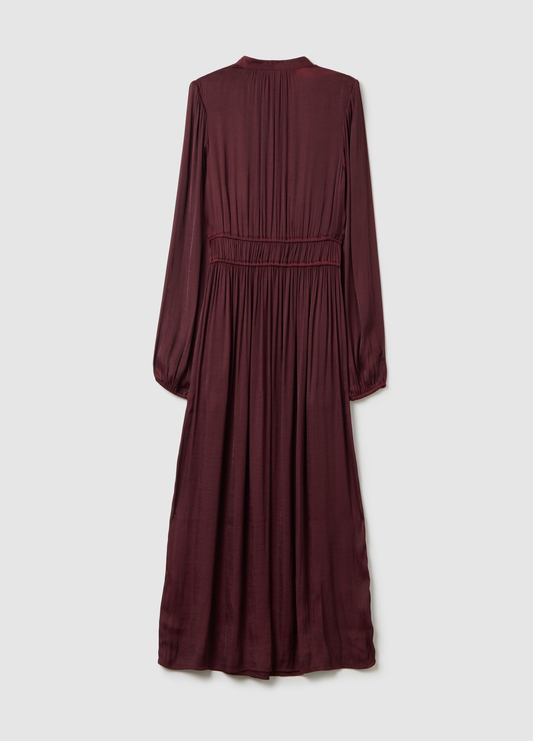 Long Dress in Fluid Fabric Purple Gap