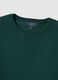 Green crewneck cotton blend pullover with regular fit_5