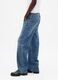 Jeans denim elasticizzati a gamba ampia_3