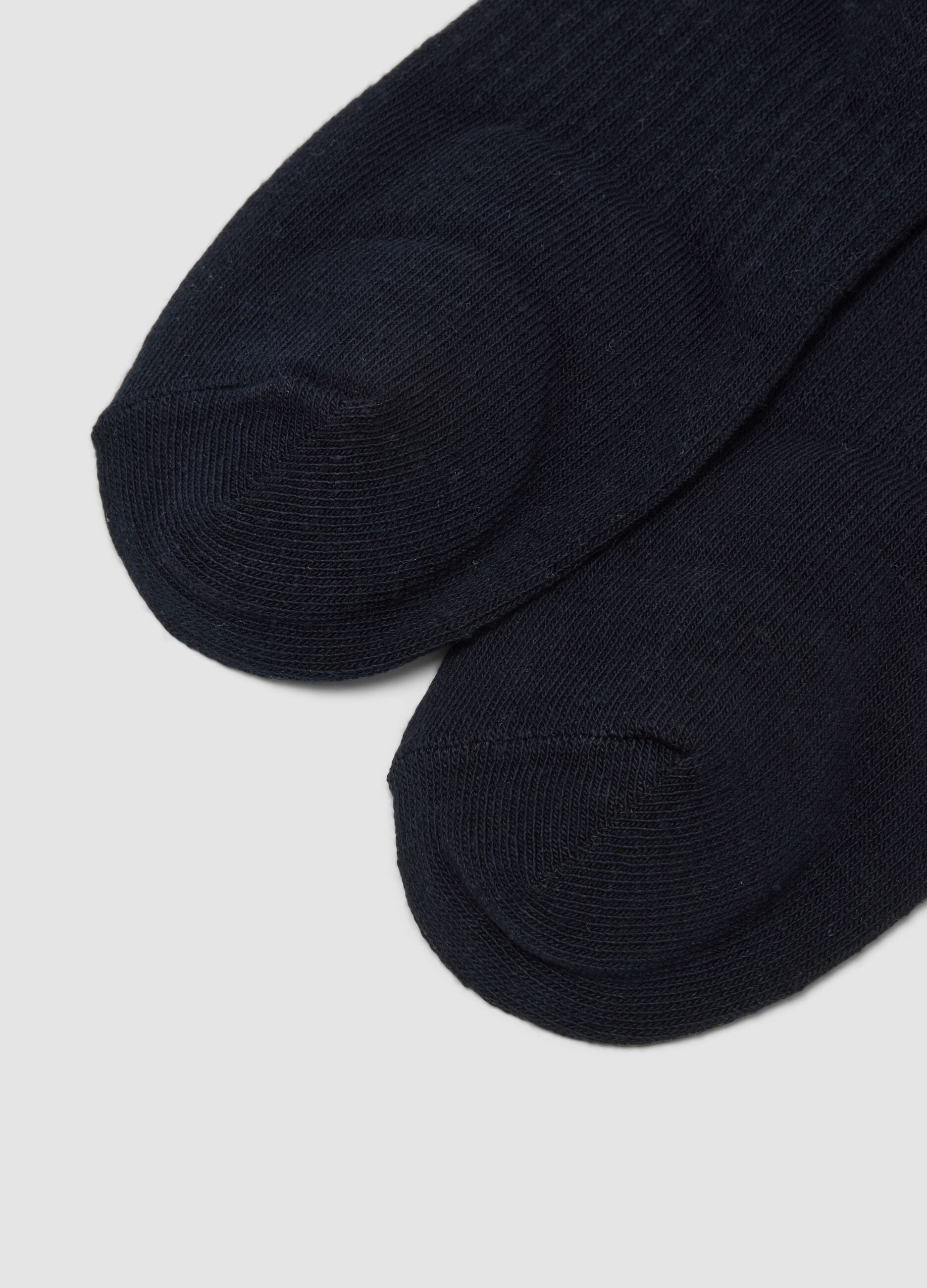 3-pack of blue organic cotton ankle sports socks