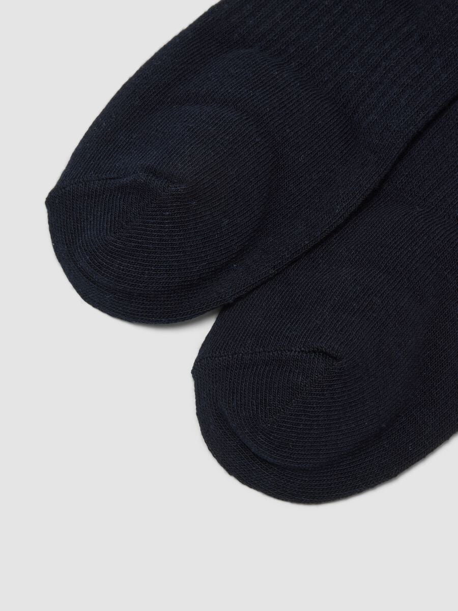 Tripack di calze sportive blu alla caviglia in cotone organico_2