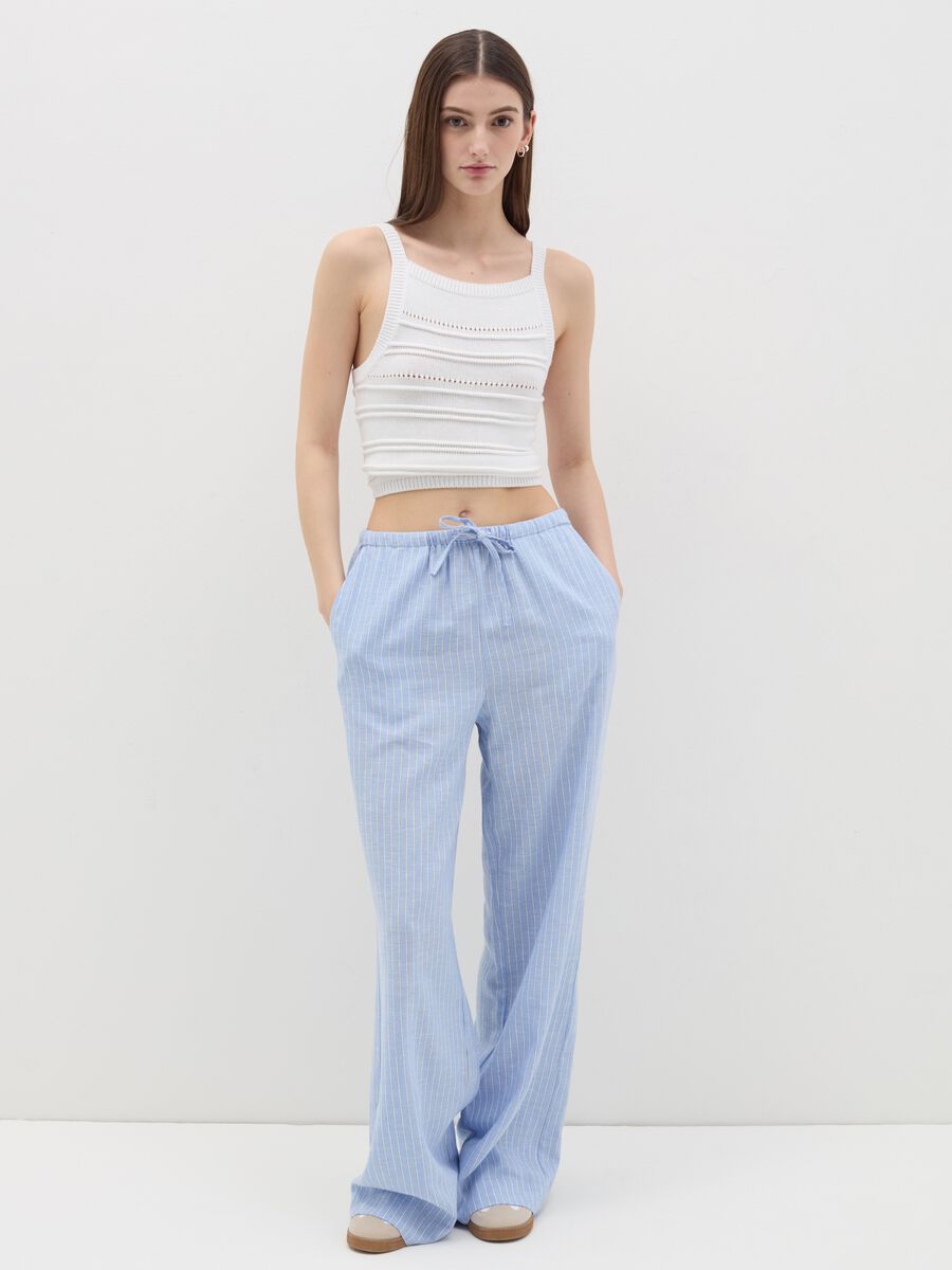 Cropped crochet tank top_1