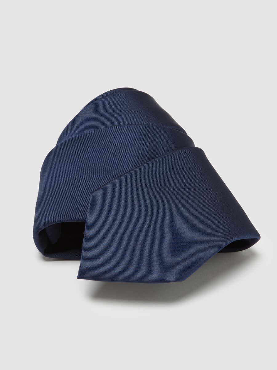 Cravatta blu in poliestere_2