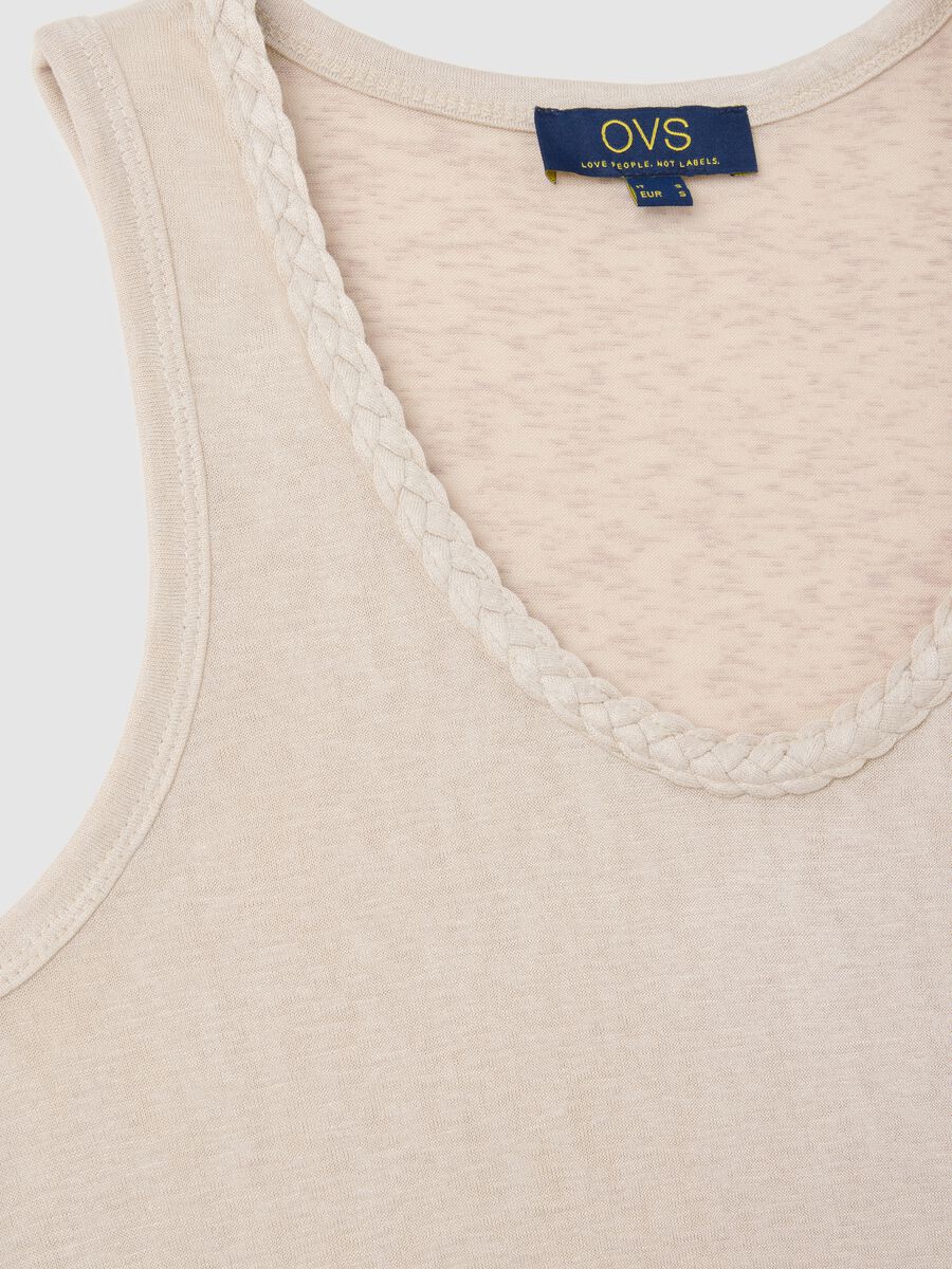 OVS Viscose and Polyester Blend Tank Top_5