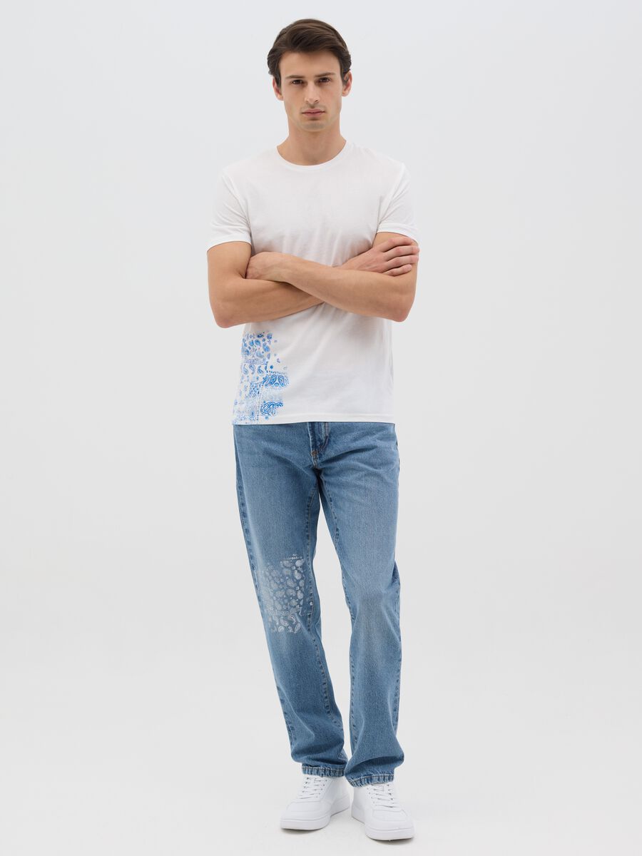Cotton T-shirt with round neck_1