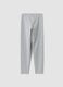 Girls&rsquo; grey skinny leggings in stretch organic cotton blend_4