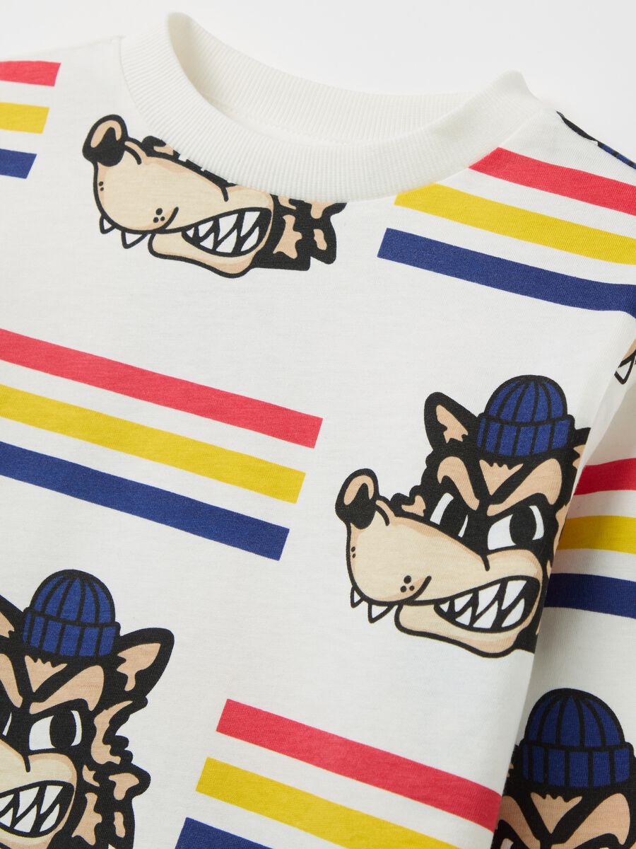 Long-sleeved T-shirt in cotton with print_2