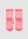 Girls' pink cotton socks with elastic and Stitch print_1