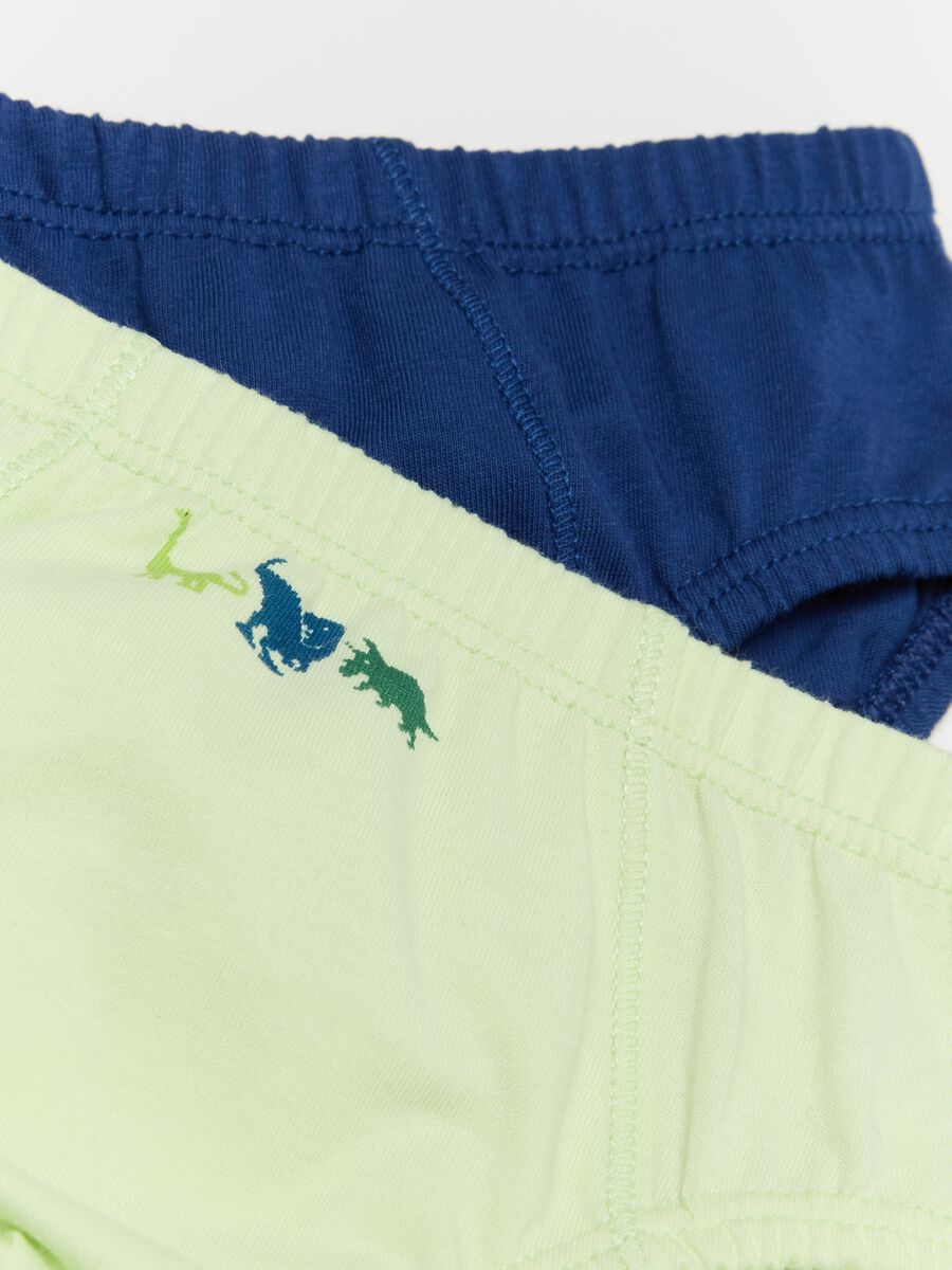 Five-pack cotton briefs with dinosaurs print_3