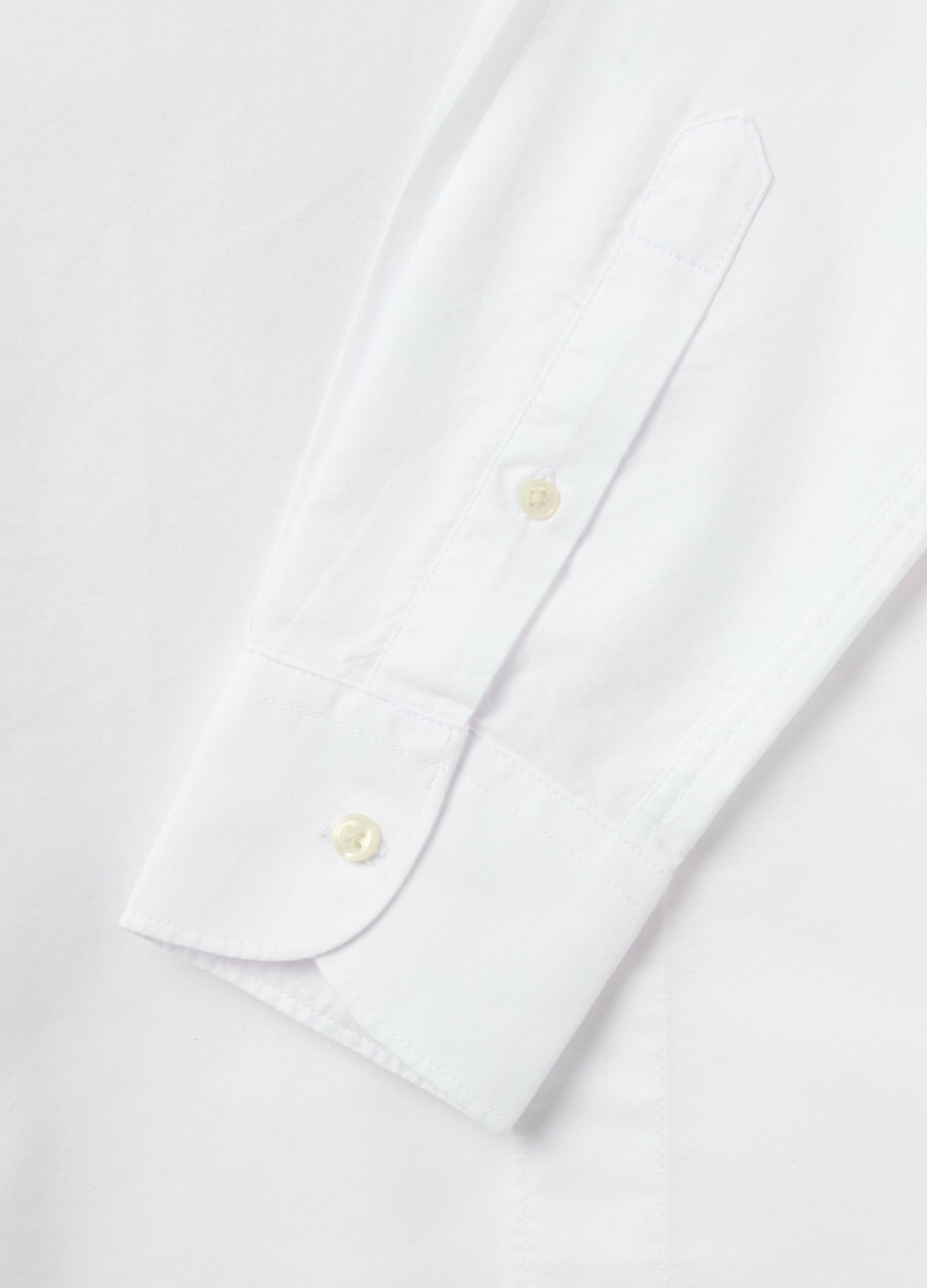 Camicia in cotone oxford tinta unita