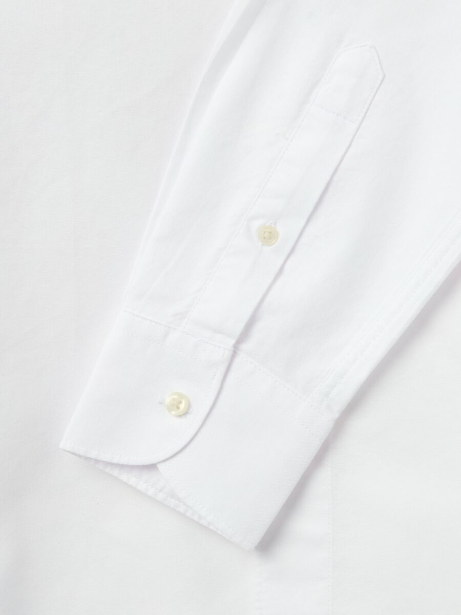 Shirt in solid colour Oxford cotton_5