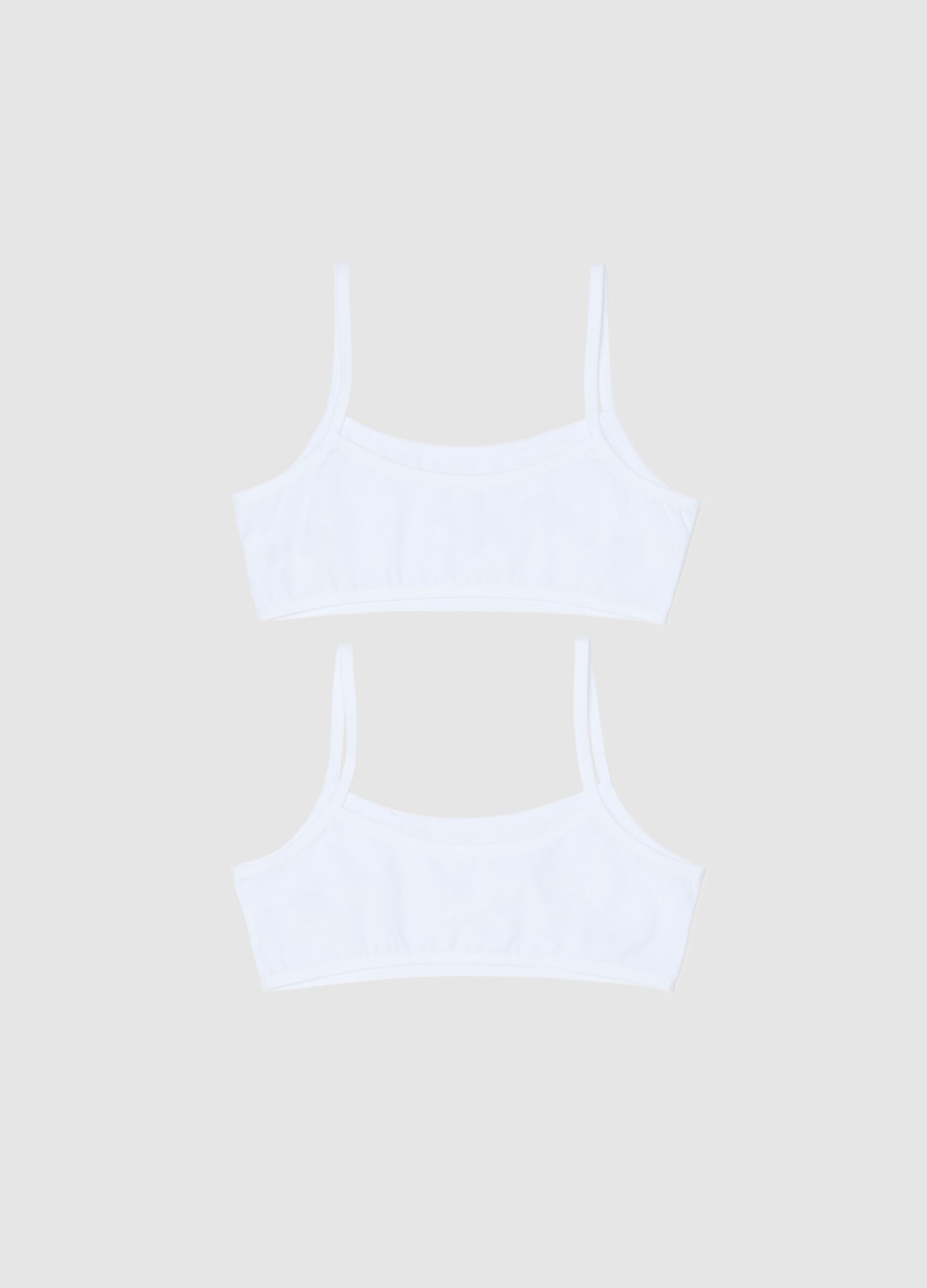 Bipack top intimi in cotone stretch