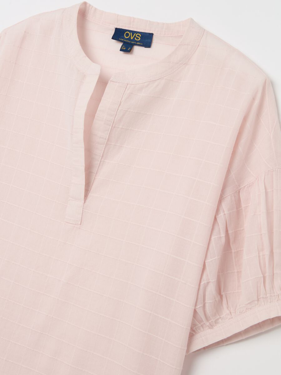Blouse with raised stitching_5